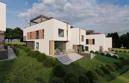 Case cuplate, cu pompa de caldura, panouri fotovoltaice, terasa, zona Vivo