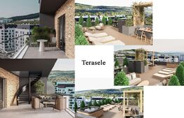 Penthouse cu 3 camere, 3 bai, terase 160 MP, zona Vivo