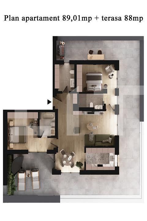 Apartament de vânzare 3 camere Manastur - 151089AV | BLITZ Cluj-Napoca | Poza1