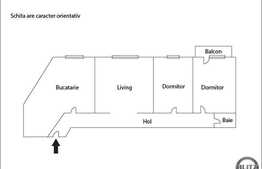 3 camere, 79,80 mp, boxa subsol, decomandat, complet mobilat, zona Roata