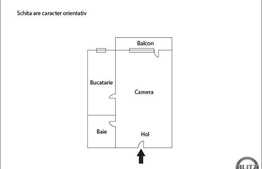 Apartament cu 1 camera, 34 mp, balcon de 8 mp, parcare cu CF! Zona Florilor!