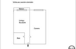 1 camera, 38,16 mp utili, decomandat, zona strazii Borhanci