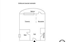 1 camera de vanzare, 40 mp, mobilat si utilat