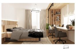 Apartament semifinisat 3 camere, 75 mp utili, zona Stejarului 