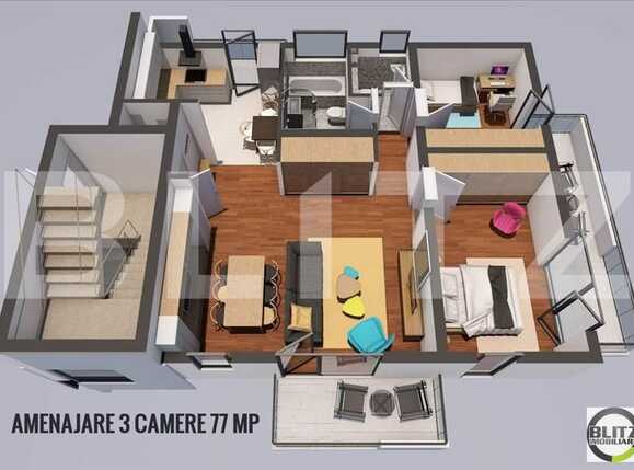 Apartament de vânzare 3 camere Manastur - 15138AV | BLITZ Cluj-Napoca | Poza1