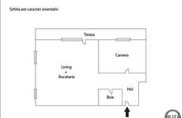 2 camere, 53 mp, terasa 16 mp, imobil nou, zona Oncos