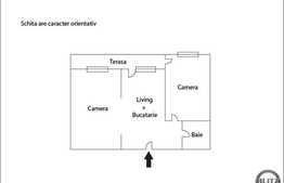 Vanzare 3 camere, 53,95 mp, decomandat, semifinisat!