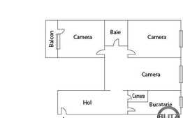 De vanzare apartament cu 3 camere, 64 mp, parcare, zona Profi