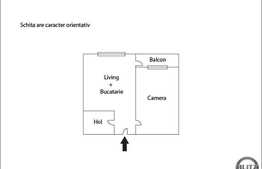 De vanzare apartament cu 2 camere, 42 mp, terasa, zona strazii Borhanciului