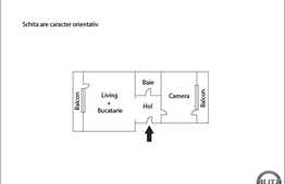 De vanzare apartament 2 camere, 63 mp, etaj intermediar, zona Oncos