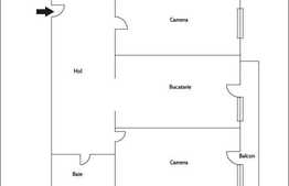 Vanzare 2 camere, 59 mp, mobilat si utilat complet