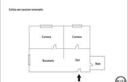 2 camere, 42 mp, boxa, zona stadionului CFR