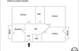 3 camere, decomandat, 74 mp, parcare, etaj intermediar,zona strazii Aurel Vlaicu