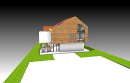 Teren intravilan cu suprafata de 1763 mp, cu autorizatie de constructie pentru pensiune,cu iesire la lac,in Martinesti