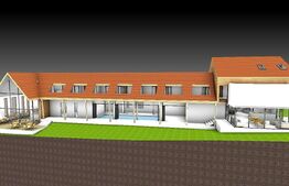 Teren intravilan cu suprafata de 1763 mp, cu autorizatie de constructie pentru pensiune,cu iesire la lac,in Martinesti