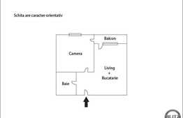 Vanzare 2 camere, 37 mp, balcon, zona strazii Stejarului!