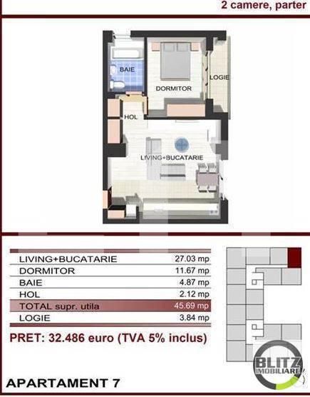 Apartament de vânzare 2 camere Floreşti - 15275AV | BLITZ Cluj-Napoca | Poza4