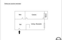 De vanzare apartament 1 camera, 37 mp, parcare, zona complex Nora