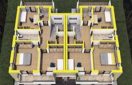 Casa cuplata de vanzare, 180 mp, 250 teren, zona de case ! 