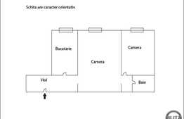 De vanzare apartament cu 2 camere, 34 mp, zona Politiei Rutiere!