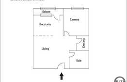 Vanzare apartament 2 camere, 64 mp finisat, mobilat modern, la 10 minute de Gara