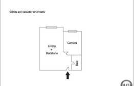 De vanzare 2 camere, 40 mp utili, zona strazii Florilor! Etaj intermediar!