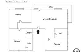 4 camere, 114 mp utili, terasa 26 mp, zona Cluj Arena