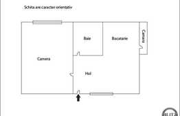 1 camera, 37 mp, finisat modern, zona strazii Fericirii!