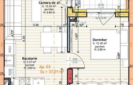 Apartament de vanzare, 37 mp , etaj intermediar, zona Tineretului. 