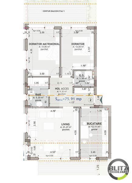 Apartament de vânzare 3 camere Manastur - 15361AV | BLITZ Cluj-Napoca | Poza12