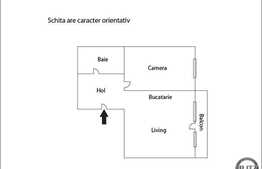 Vanzare 2 camere, 43 mp, zona magazinului Profi, etaj intermediar!