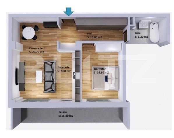 Apartament de vânzare 2 camere Floreşti - 153673AV | BLITZ Cluj-Napoca | Poza1