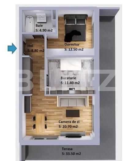 Apartament de vânzare 2 camere Manastur - 153675AV | BLITZ Cluj-Napoca | Poza1