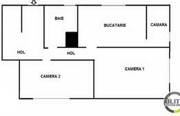 2 camere, 60 mp utili, decomandat, 2 locuri de parcare, zona Calea Turzii!