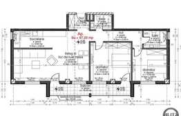 De vanzare apartament 3 camere, 87,20 mp, terasa, zona strazii Buna Ziua