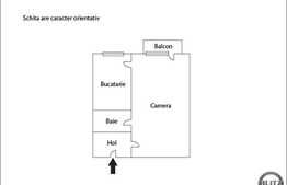 De vanzare garsoniera, 27 mp, parcare, boxa subsol, zona semicentrala!