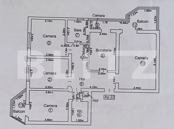 Apartament de vânzare 4 camere Florilor - 153836AV | BLITZ Brașov | Poza8