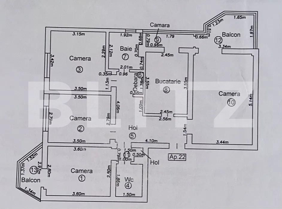 Apartament de vânzare 4 camere Florilor - 153836AV | BLITZ Brașov | Poza8
