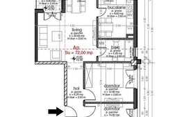 Vanzare apartament 3 camere, 72 mp, imobil nou, zona strazii Buna Ziua