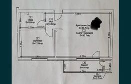 Apartament 2 camere, 53 mp, etaj intermediar, parcare, zona Eroilor