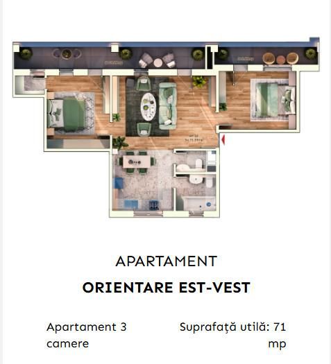 Apartament de vânzare 3 camere Marasti - 154059AV | BLITZ Cluj-Napoca | Poza1