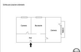 De vanzare apartament 2 camere, 54 mp, parcare, semifinisat, zona Aeroport!