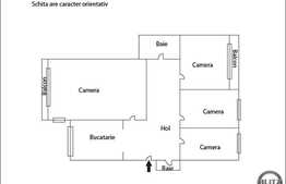 4 camere, 80 mp, decomandat, zona strazii Tatra!