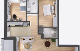 Apartament finisat de vanzare, 3 camere, 2 bai, zona Avram Iancu 