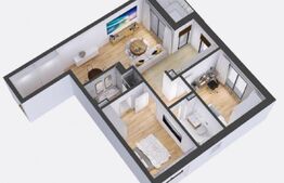 Apartament finisat de vanzare, 3 camere, 2 bai, zona Avram Iancu 