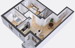 Apartament finisat de vanzare, 3 camere, 2 bai, zona Avram Iancu 