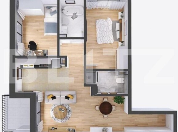 Apartament de vânzare 3 camere Floreşti - 154289AV | BLITZ Cluj-Napoca | Poza1