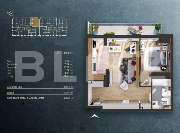 Apartament de vânzare 2 camere Iris - 154386AV | BLITZ Cluj-Napoca | Poza1