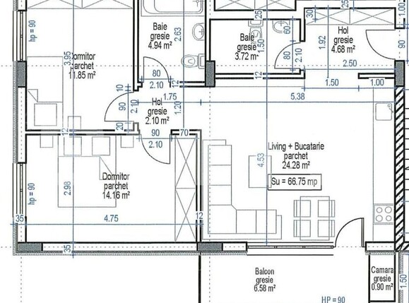 Apartament de vânzare 3 camere Floreşti - 154390AV | BLITZ Cluj-Napoca | Poza1