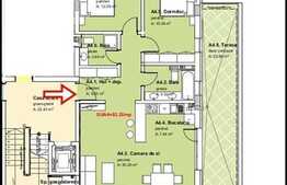 3 camere, 83,2 mp, semifinisat, terasa 22,88 mp, zona Lidl